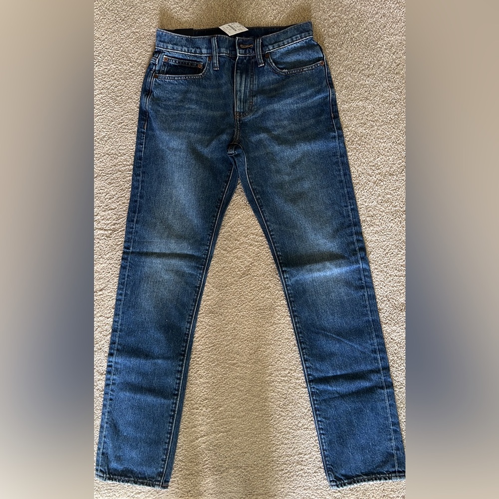 J Crew Factory straight rigid jeans size 28x32 NWT